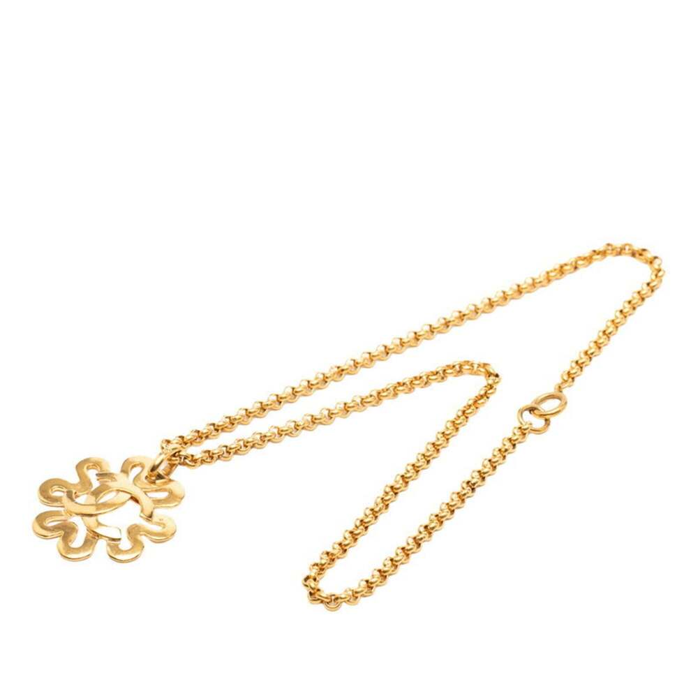 CHANEL Gold Logo Necklace - Picture 4 of 6